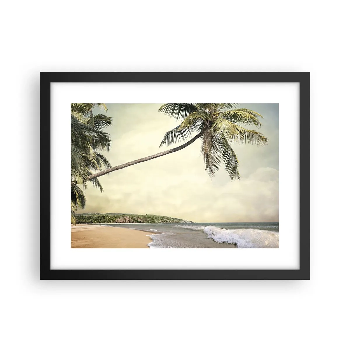 Poster în ramă neagră - Vis tropical - 40x30 cm