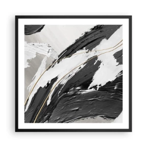 Poster în ramă neagră - Abstracție cu fler - 60x60 cm