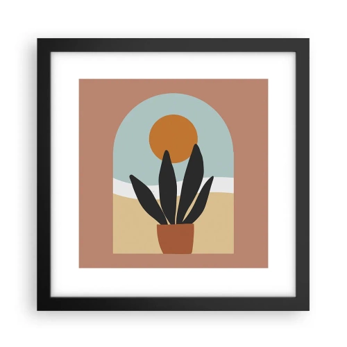 Poster în ramă neagră - Bucurii mici - 30x30 cm