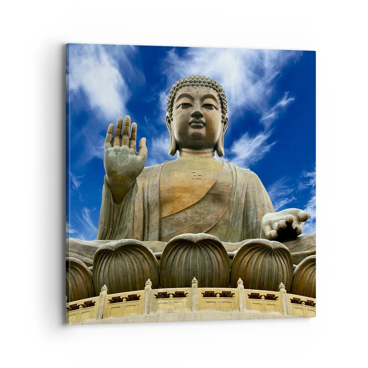 Tablou pe pânză - Trăiește fără teamă - 70x70 cm