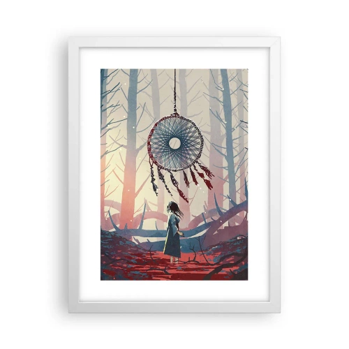 Poster în ramă albă - Ritualul secret al fericirii - 30x40 cm