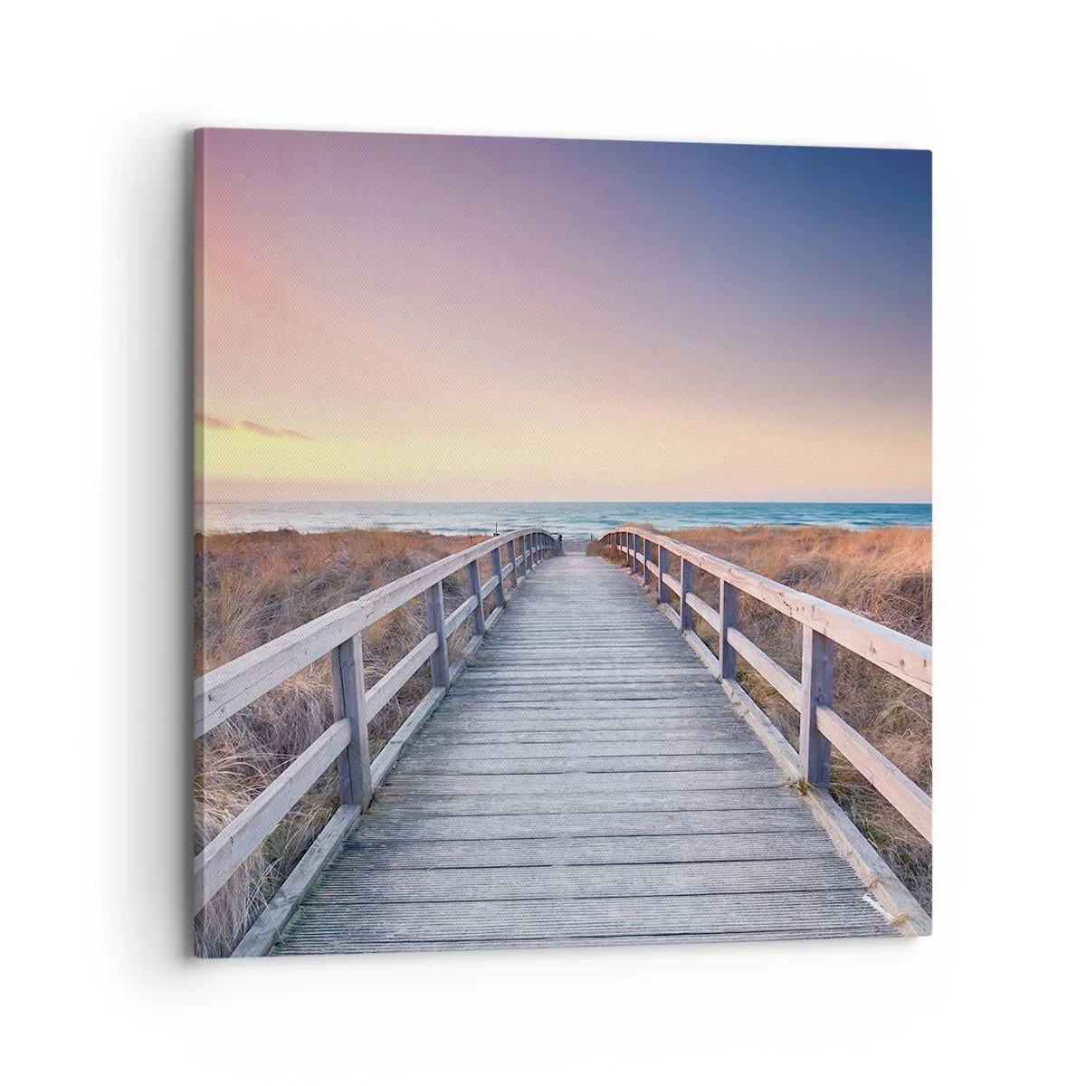 Tablou pe pânză - Aurora baltică de seară - 70x70 cm