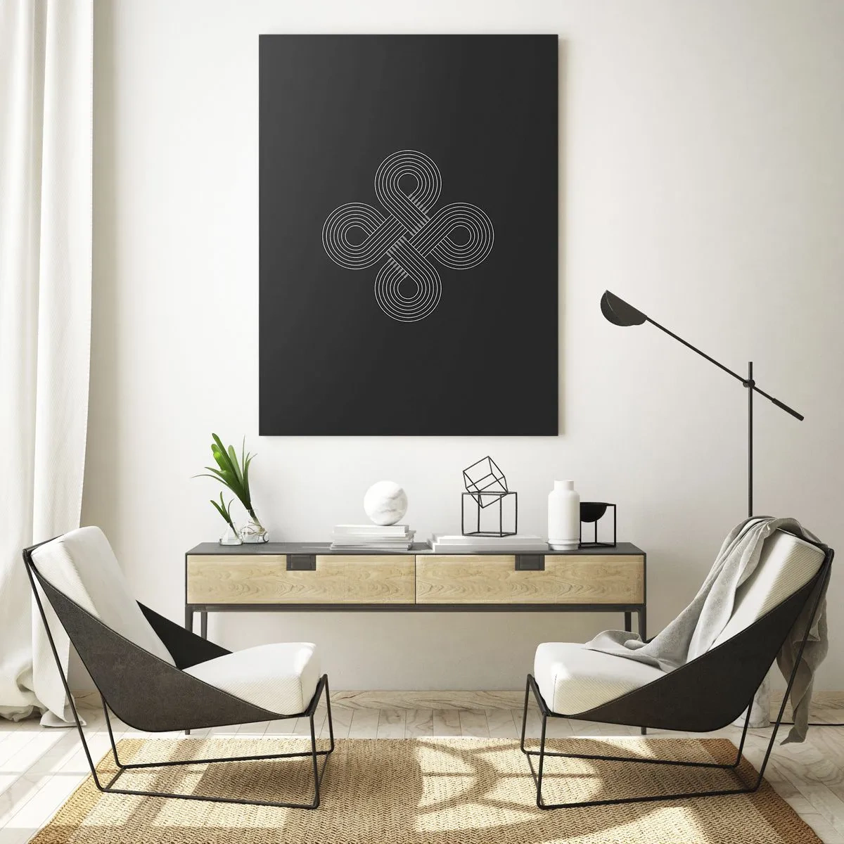 Tablou pe sticlă - În spirit celtic - 50x70 cm