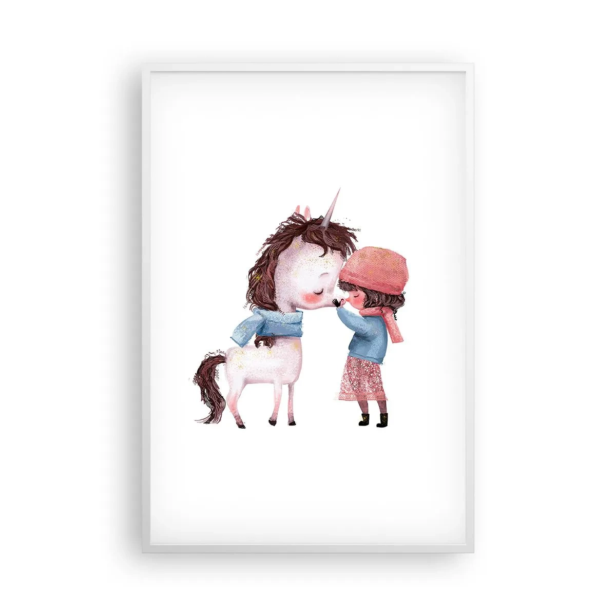 Poster în ramă albă - O poveste de iarnă - 61x91 cm