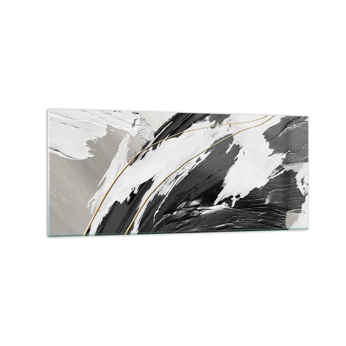 Tablou pe sticlă - Abstracție cu fler - 120x50 cm