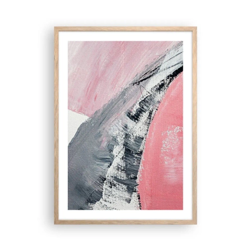 Poster în ramă de stejar deschis - Compoziție adaptată - 50x70 cm