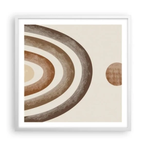 Poster în ramă albă - Într-o galaxie îndepărtată - 60x60 cm