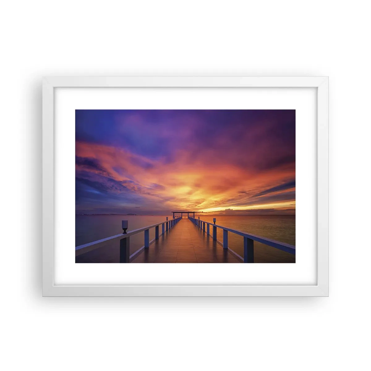 Poster în ramă albă - Fără sfârșit - 40x30 cm