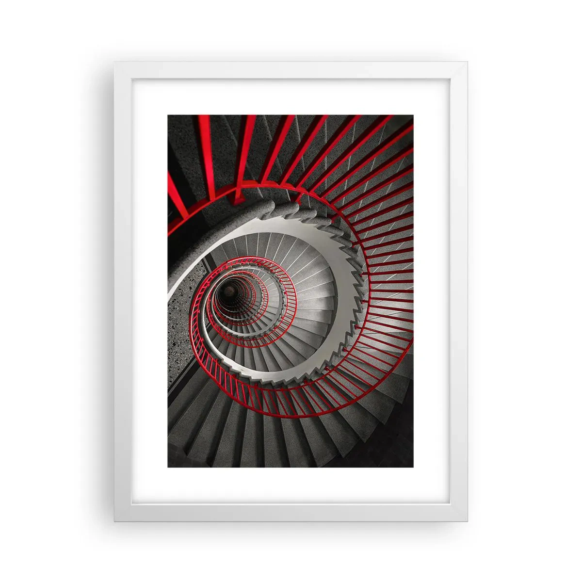 Poster în ramă albă - Jocuri arhitecturale - 30x40 cm