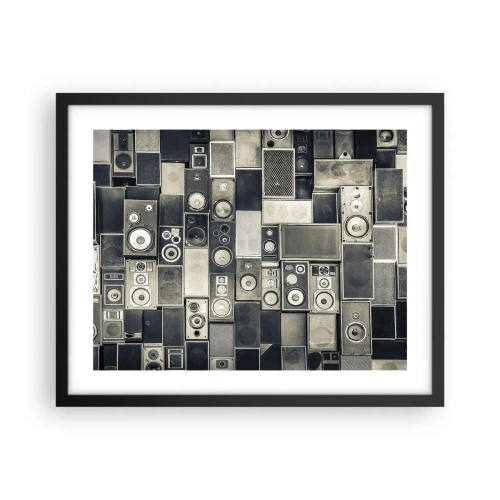 Poster în ramă neagră - Și totul este în regulă - 50x40 cm