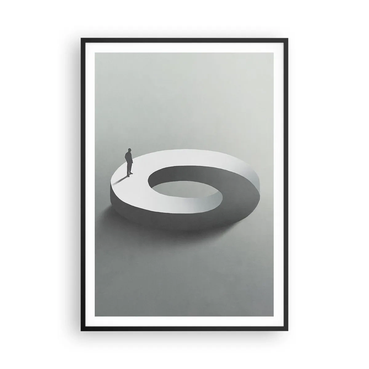 Poster în ramă neagră - Înțelegi ceva? - 70x100 cm