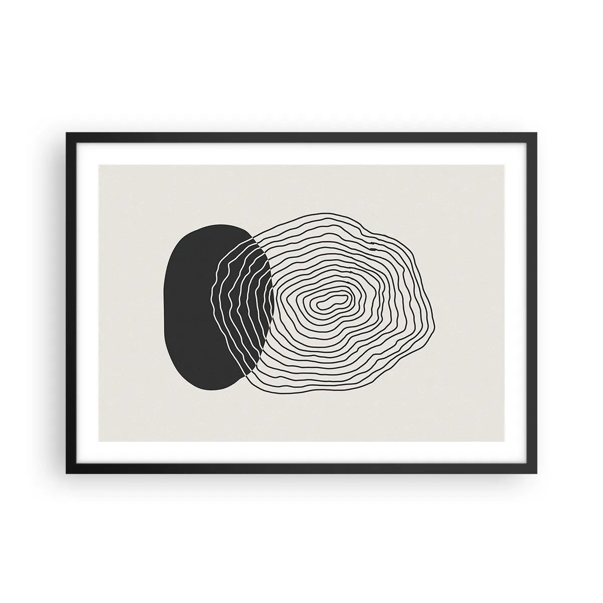 Poster în ramă neagră - Persistență și vibrațiile - 70x50 cm