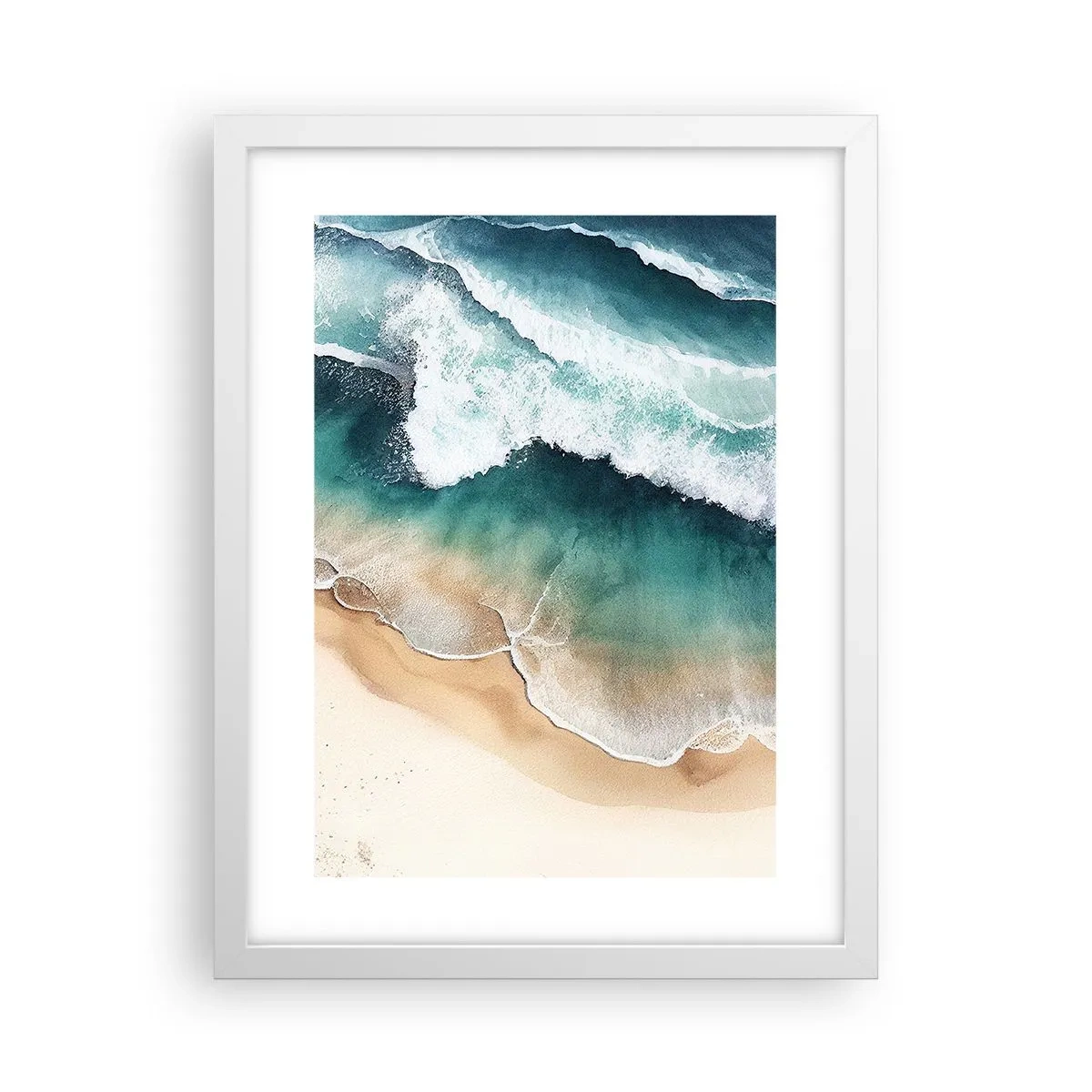 Poster în ramă albă - Întâlnire eternă - 30x40 cm