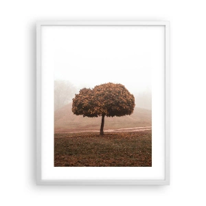 Poster în ramă albă - După o vară aglomerată - 40x50 cm