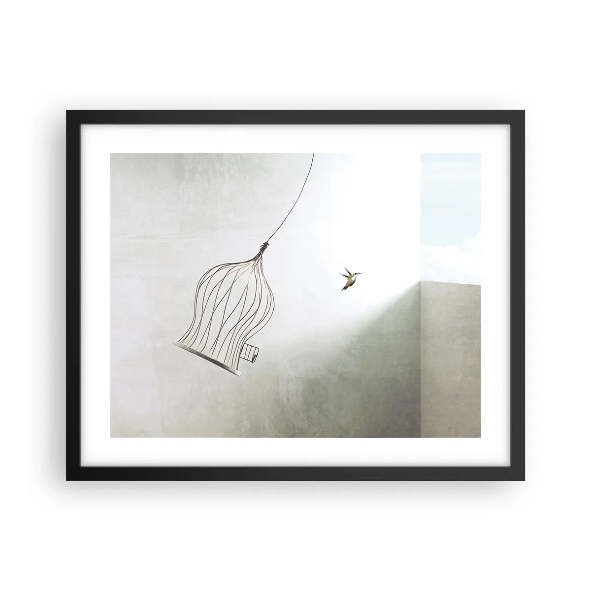 Poster în ramă neagră - Eliberat - 50x40 cm
