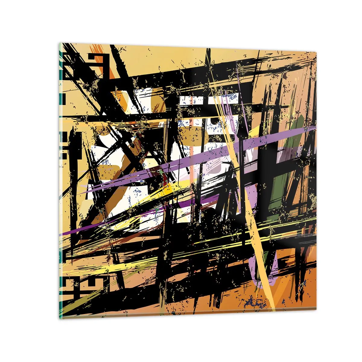 Tablou pe sticlă - Tăietură ascuțită - 50x50 cm