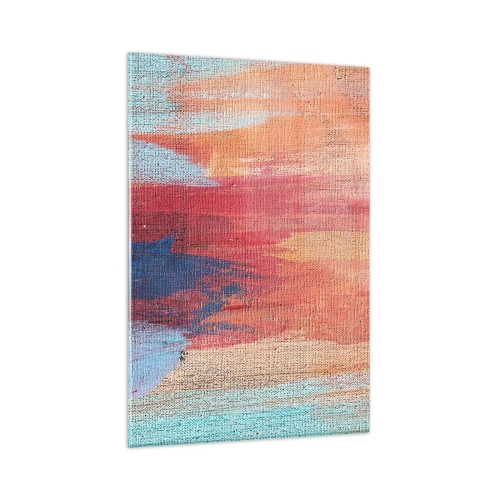 Tablou pe sticlă - Plutind prin curcubeu - 80x120 cm