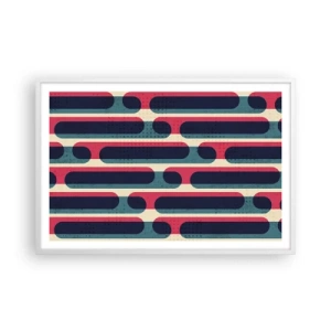 Poster în ramă albă - Înăuntru și înainte - 91x61 cm