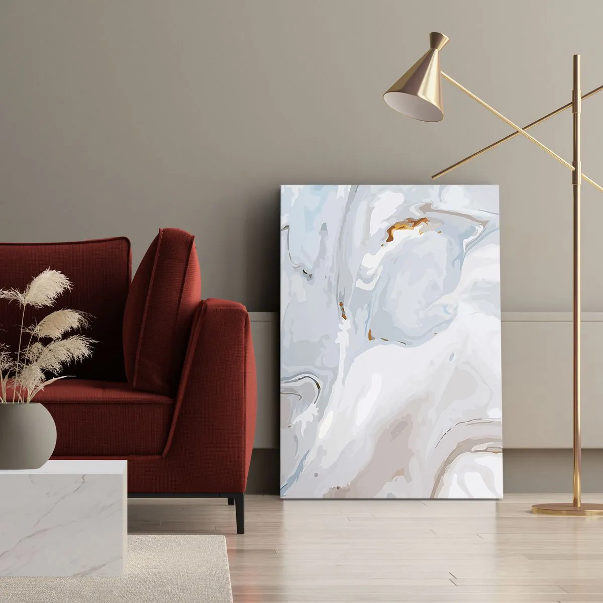 Tablou pe pânză - Albul ridicat - 45x80 cm