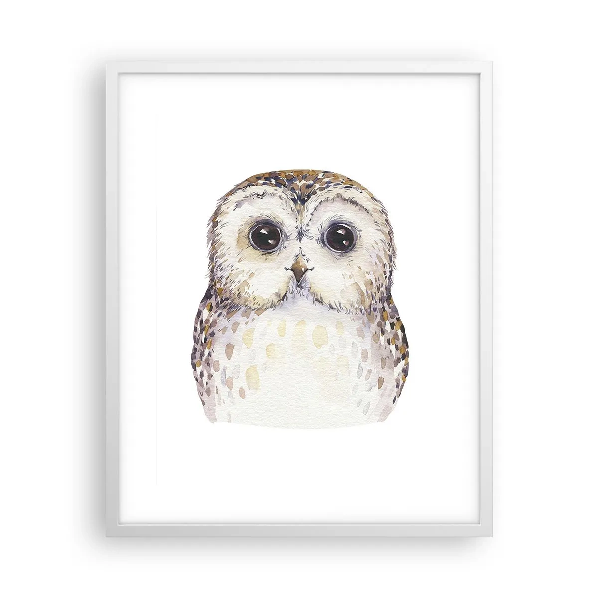 Poster în ramă albă - Uită-te în ochii mei - 40x50 cm