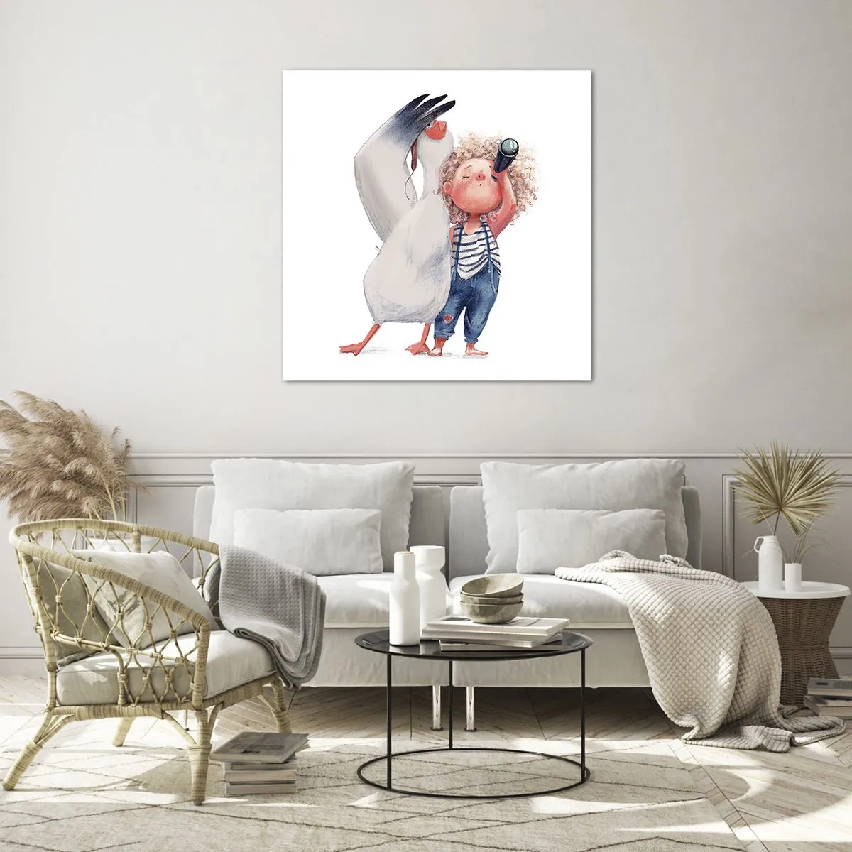 Tablou pe sticlă - Un plan pentru o călătorie minunată - 60x60 cm