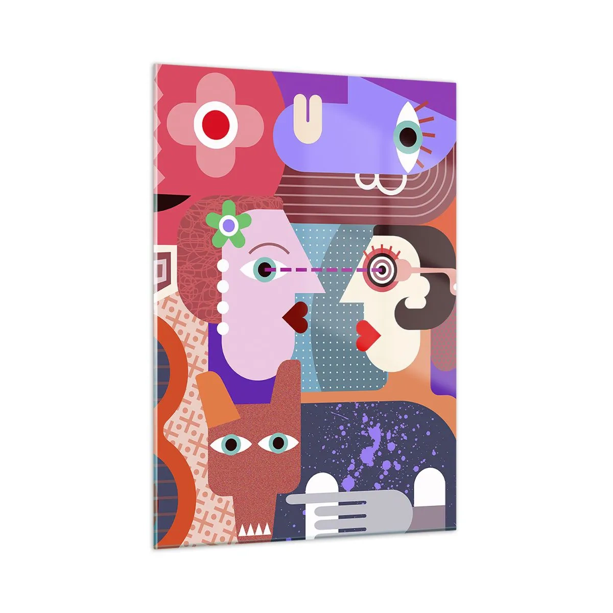 Tablou pe sticlă - Ochi în ochi - 50x70 cm