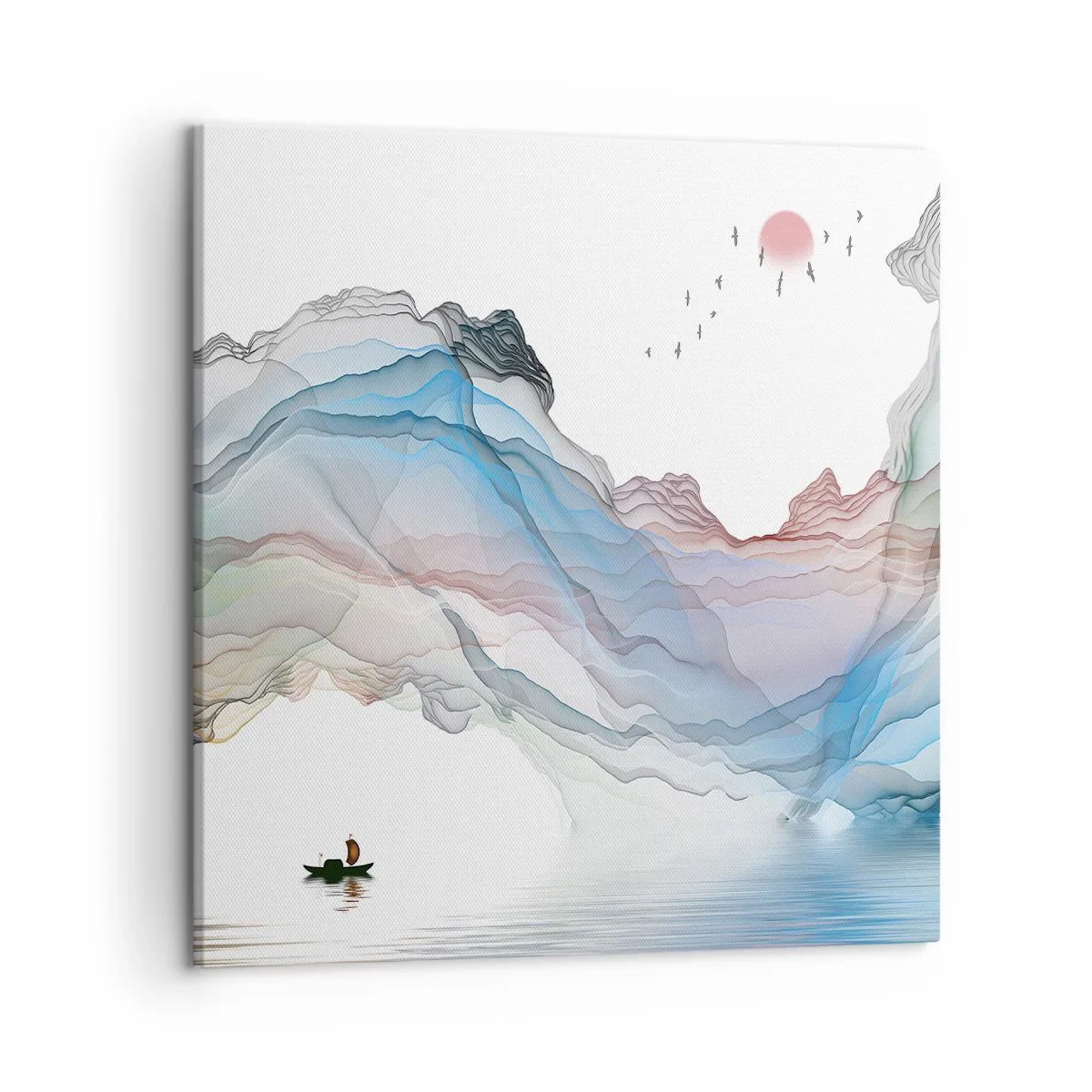 Tablou pe pânză - Spre munții de cristal - 50x50 cm