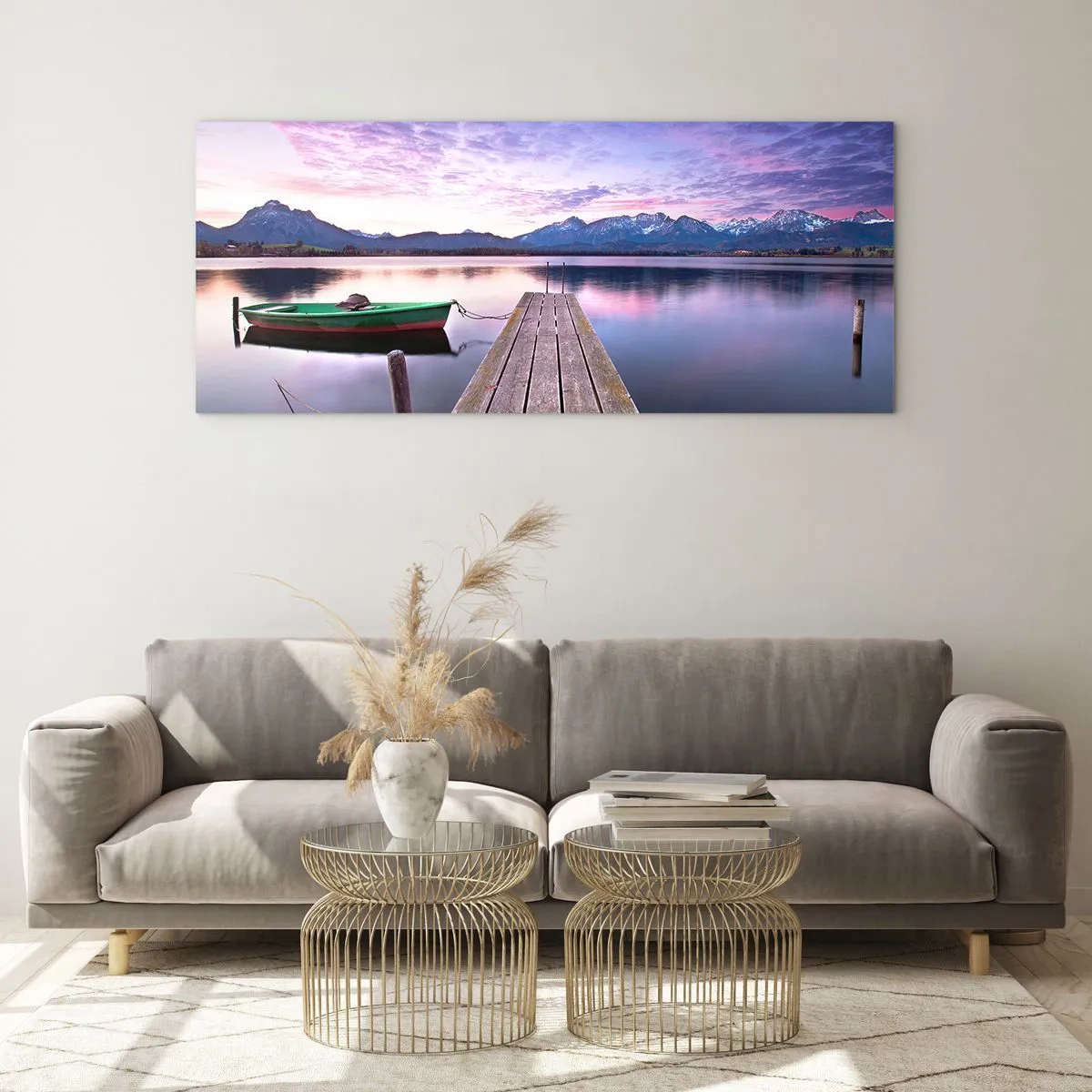 Tablou pe sticlă - Tăcere prietenoasă - 120x50 cm