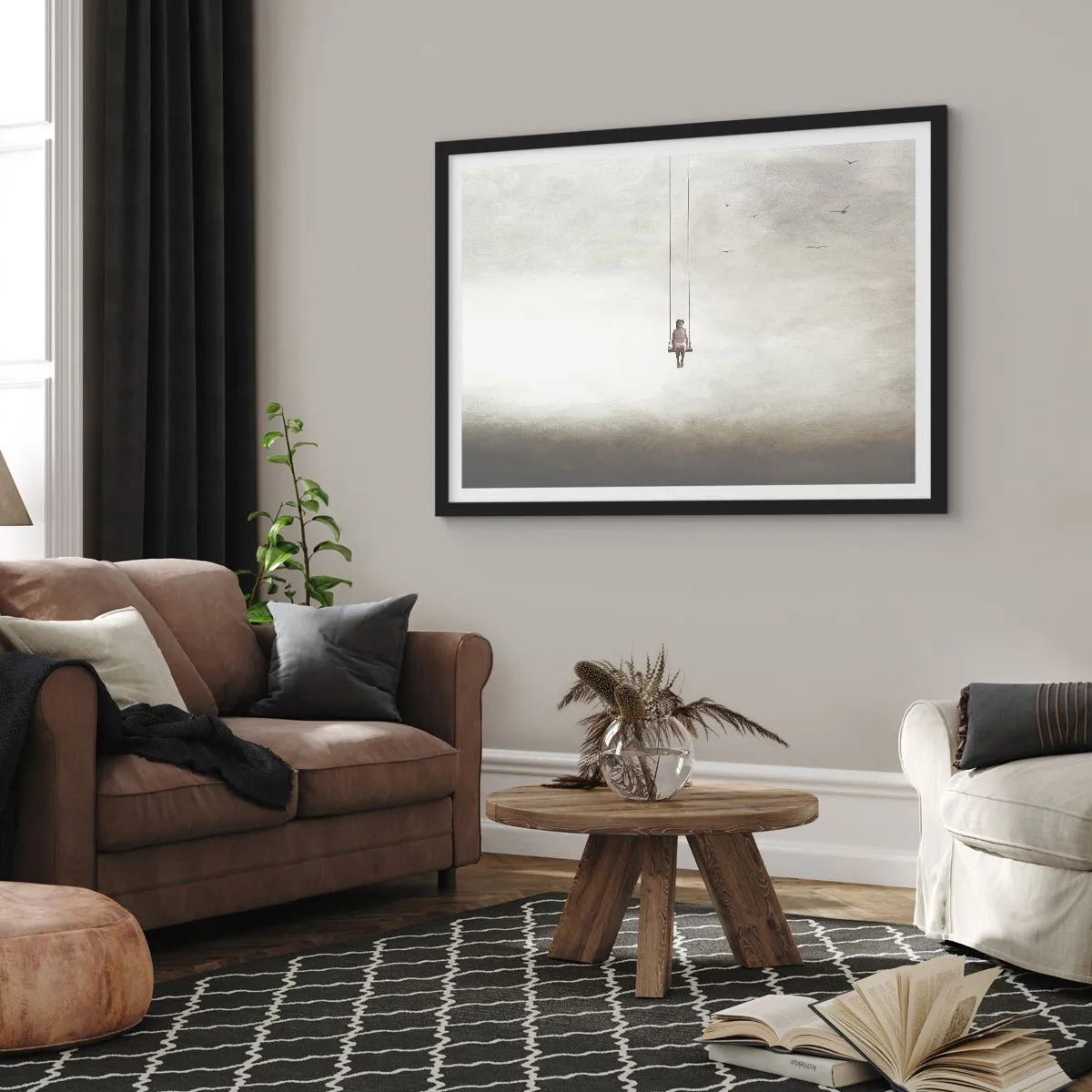 Poster în ramă neagră - Copilul din noi - 50x40 cm