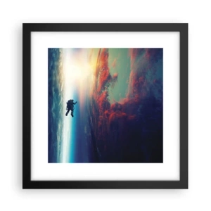 Poster în ramă neagră - Provocând universul - 30x30 cm