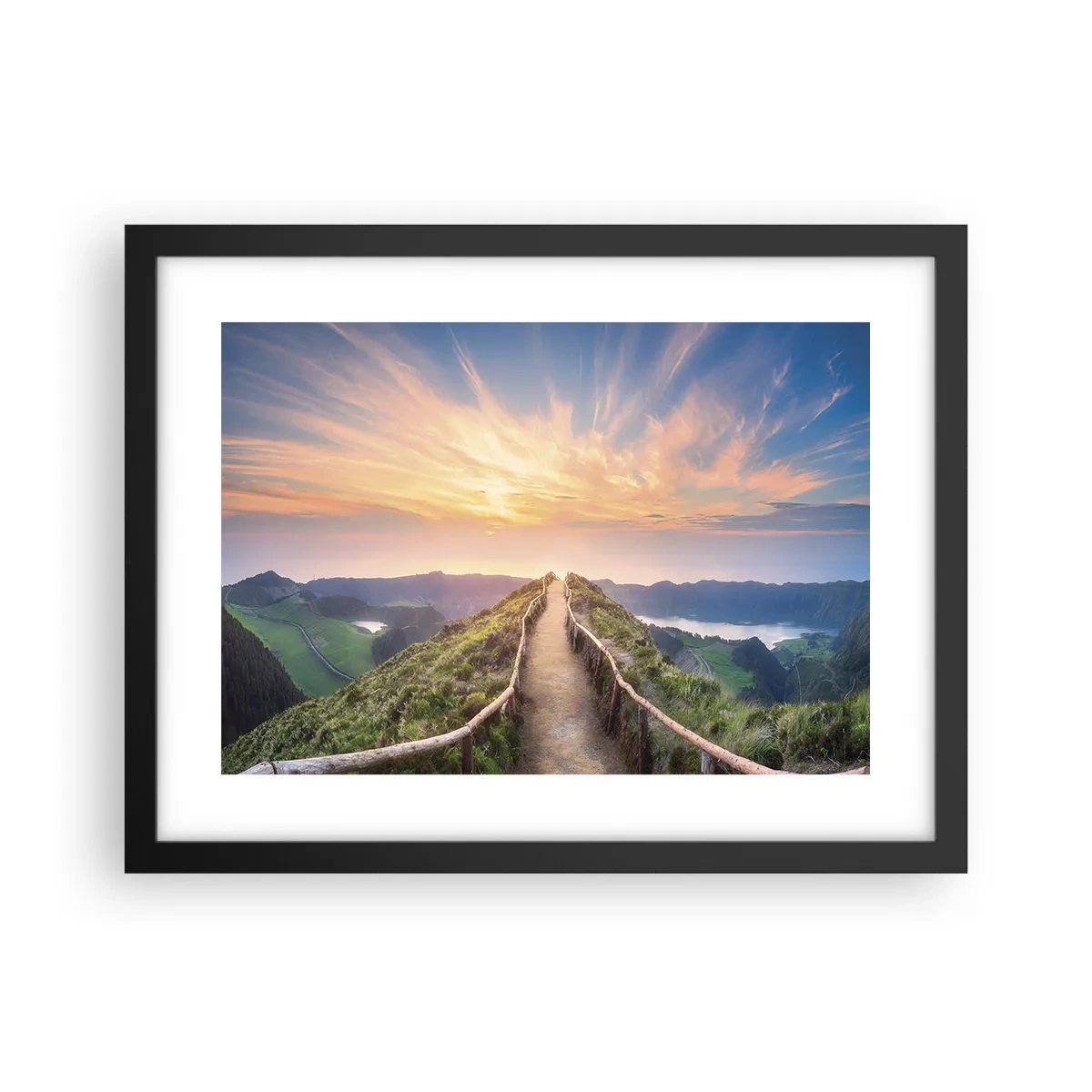 Poster în ramă neagră - Aproape de cer - 40x30 cm