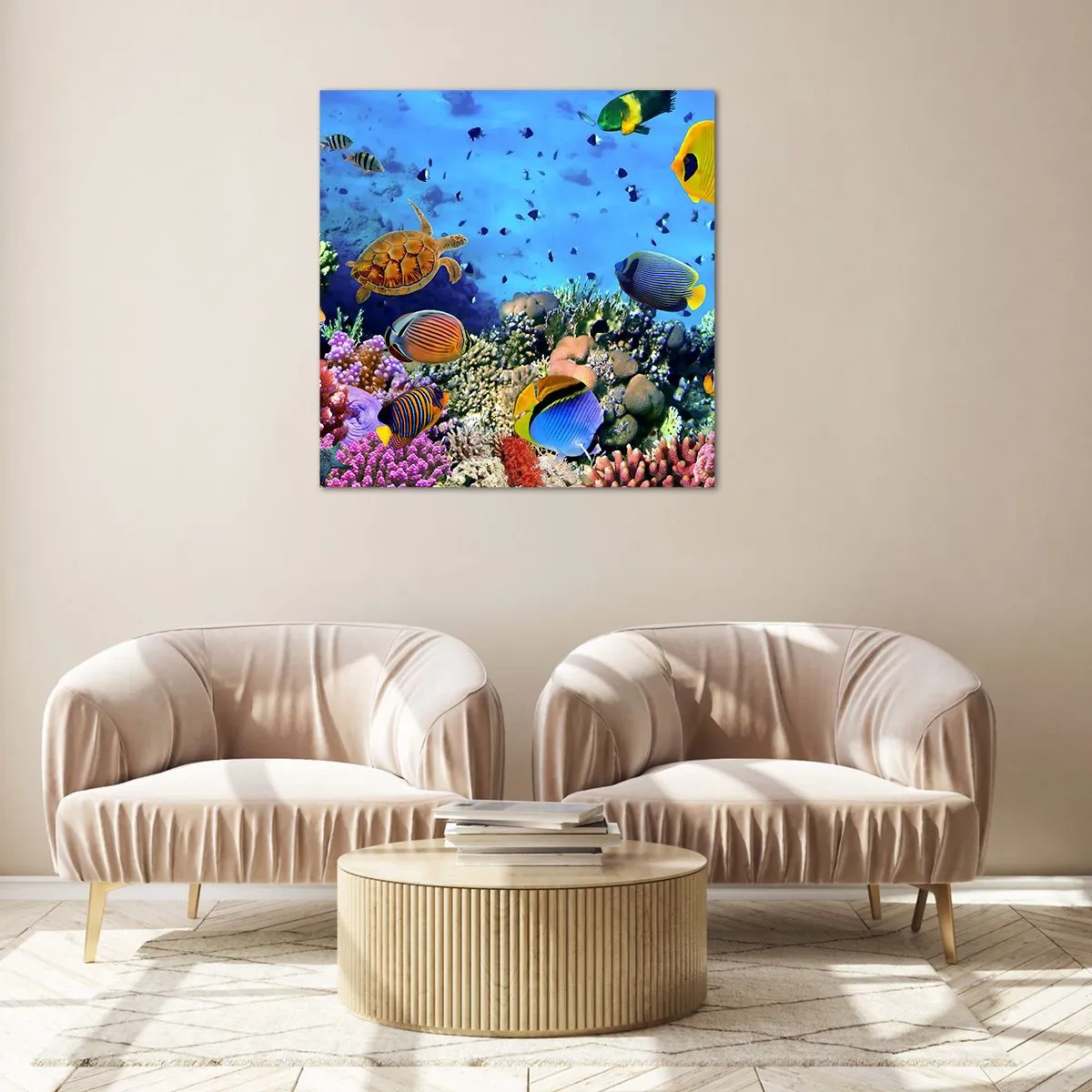 Tablou pe sticlă - Și ce știm noi despre viață... - 40x40 cm