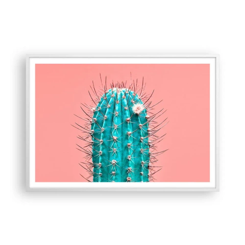 Poster în ramă albă - Doar privește - 100x70 cm