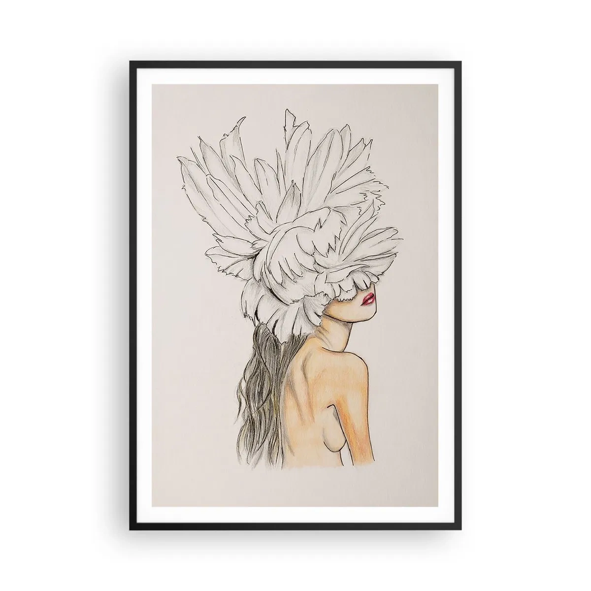 Poster în ramă neagră - Frumusețe încoronată - 70x100 cm