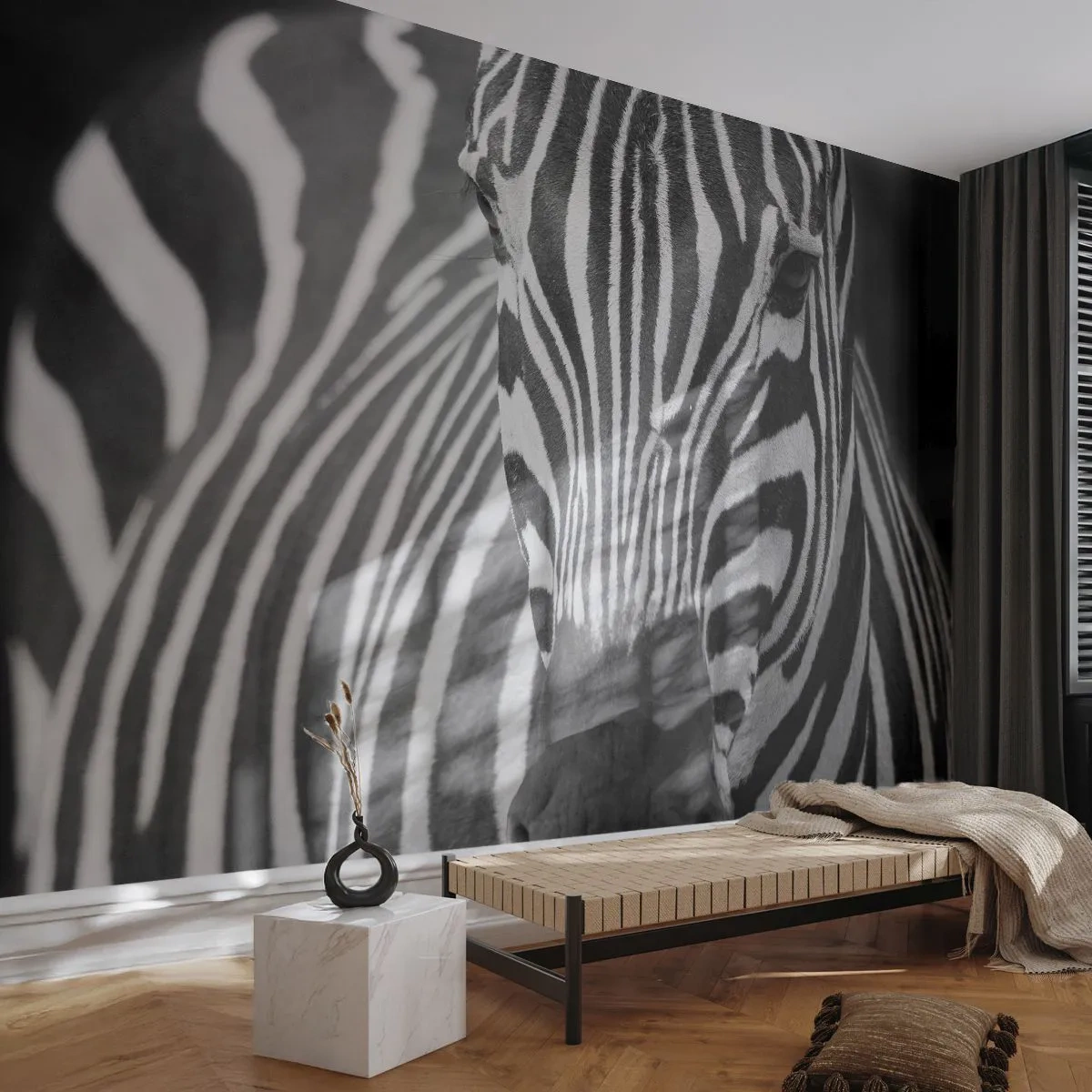 Tapet Premium Canvas - Lumea e albă și neagră - Animale, Coaste, alb-negru - 250x175 cm