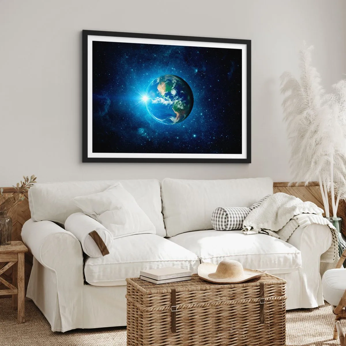 Poster în ramă neagră - Suntem în ceruri - 91x61 cm
