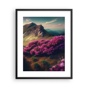 Poster în ramă neagră - Vara la munte - 40x50 cm