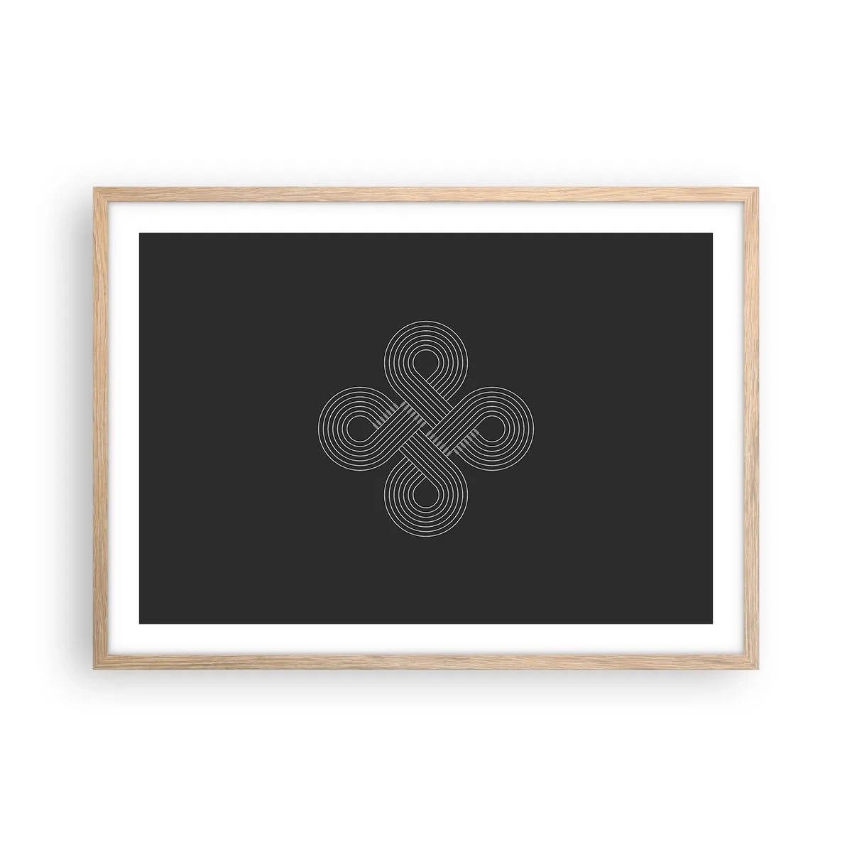 Poster în ramă de stejar deschis - În spirit celtic - 70x50 cm