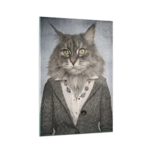 Tablou pe sticlă - Blănurile sunt din nou la modă - 70x100 cm