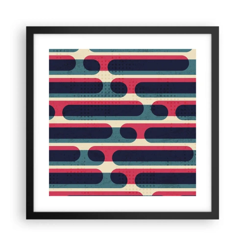 Poster în ramă neagră - Înăuntru și înainte - 40x40 cm