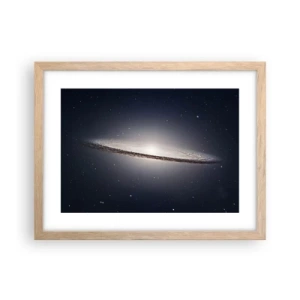 Poster în ramă de stejar deschis - Cu mult timp în urmă, într-o galaxie foarte, foarte îndepărtată... - 40x30 cm