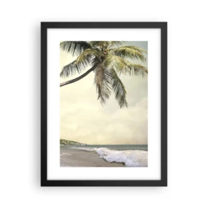 Poster în ramă neagră - Vis tropical - 30x40 cm