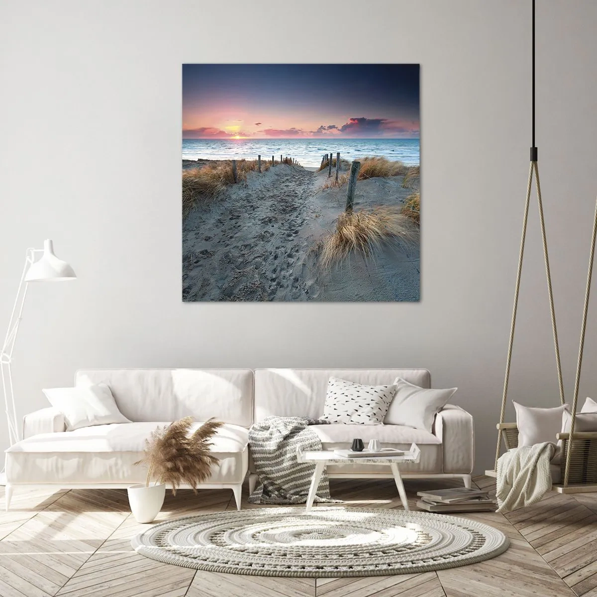 Tablou pe pânză - Ai revărsat un curcubeu cu splendoare radiantă... - 30x30 cm