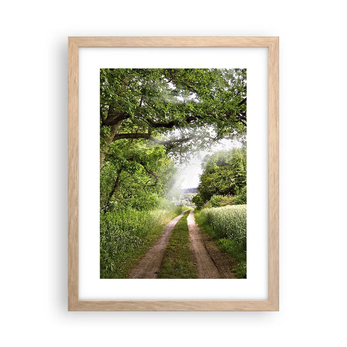 Poster în ramă de stejar deschis - Et in Arcadia ego - 30x40 cm