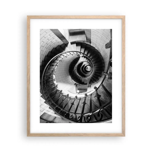 Poster în ramă de stejar deschis - Din ce în ce mai sus - 40x50 cm