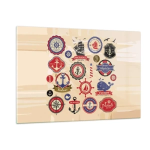 Tablou pe sticlă - Frăția navigării - 120x80 cm