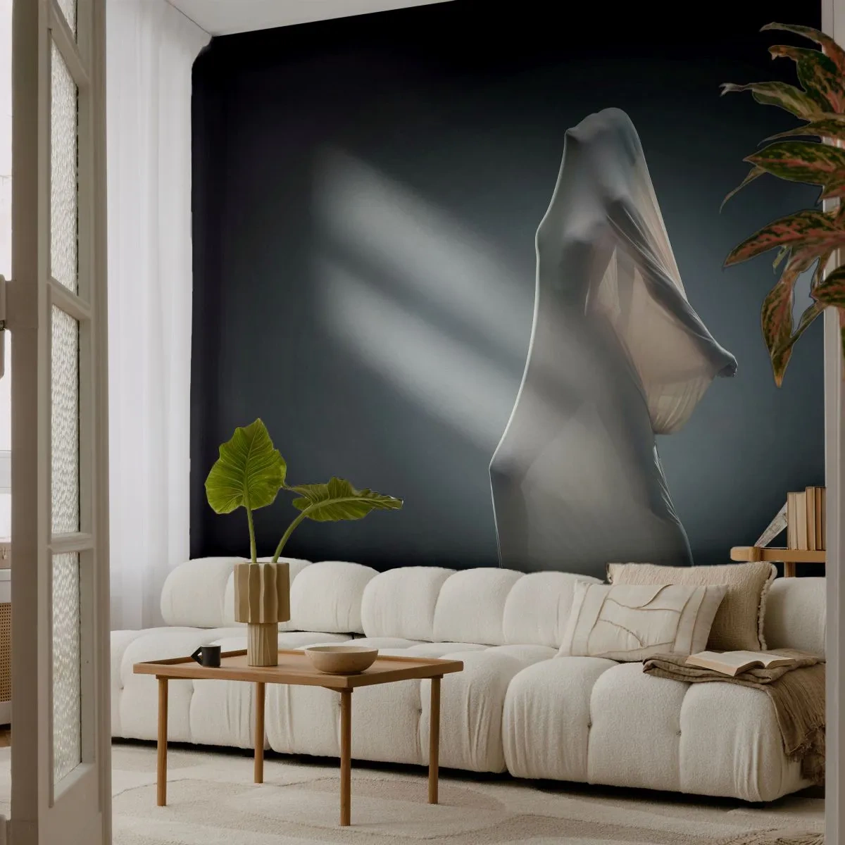 Tapet Premium Canvas - Dorințe ascunse - Femeie, Dans, Bucată - 450x315 cm