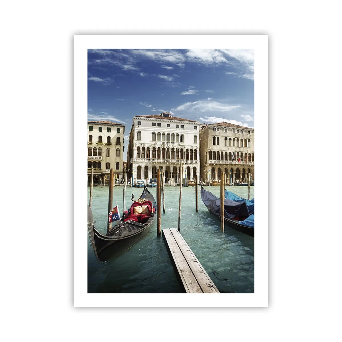 Poster - Palate în albastru - 50x70 cm