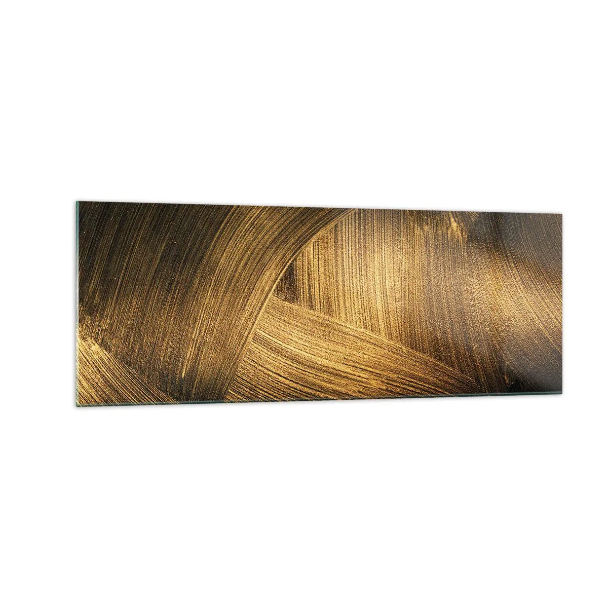 Tablou pe sticlă - Într-un labirint de aur - 140x50 cm