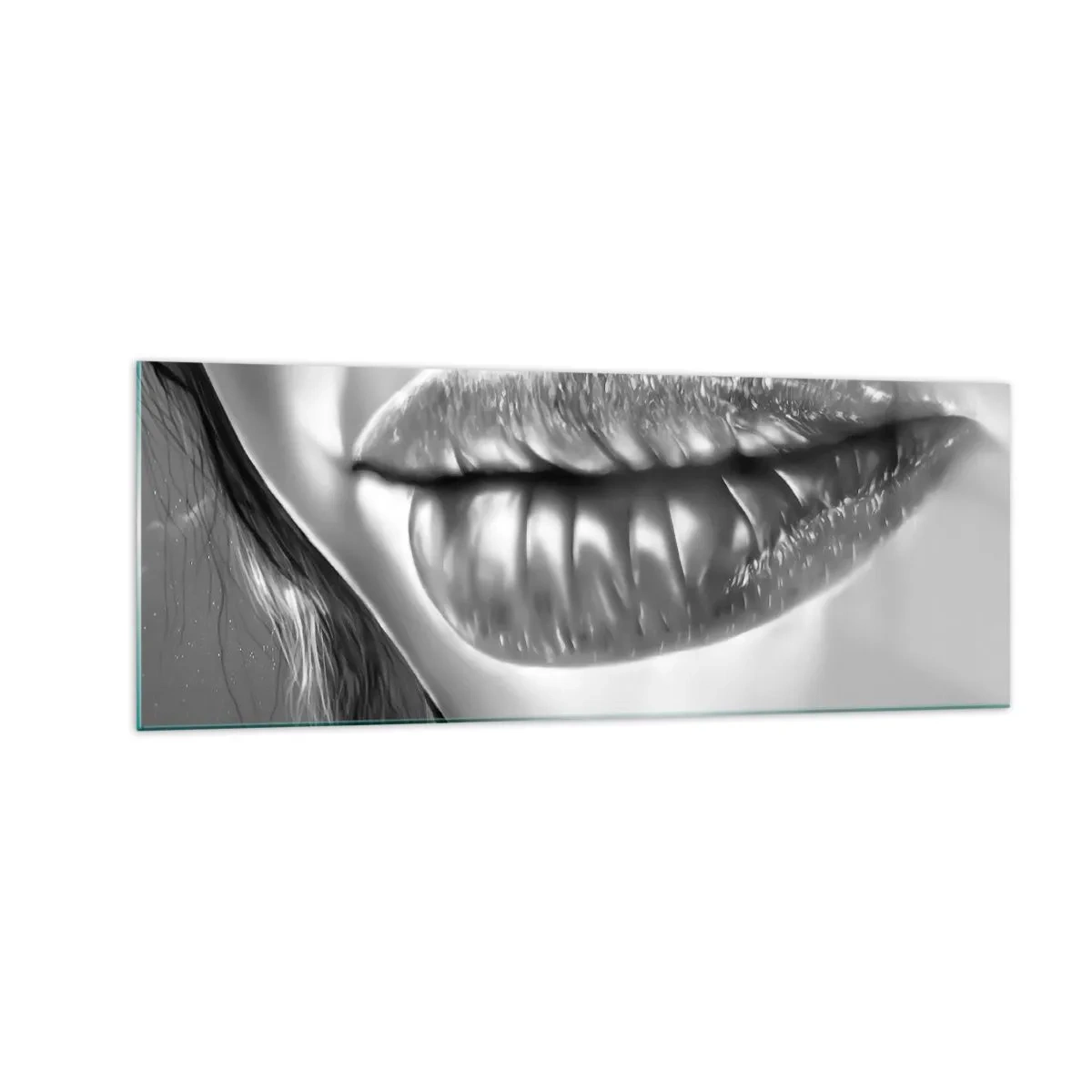 Tablou pe sticlă - Știu la ce te gândești... - 140x50 cm